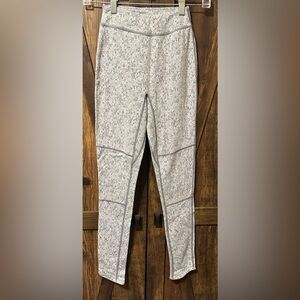 Gymshark Fleur Texture Knit Contour Seams Full Length Leggings